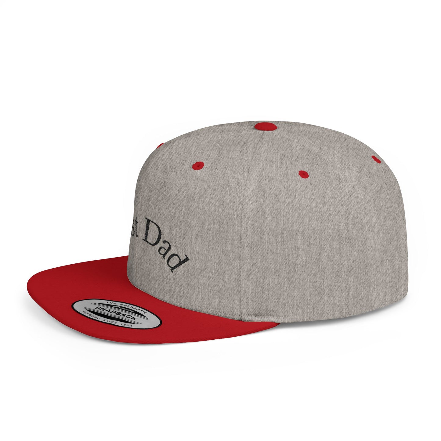 Best Dad Flat Bill Snapback Hat | Father's Day Gift | Dad Cap | Stylish Snapback for Dads | Adjustable Baseball Cap