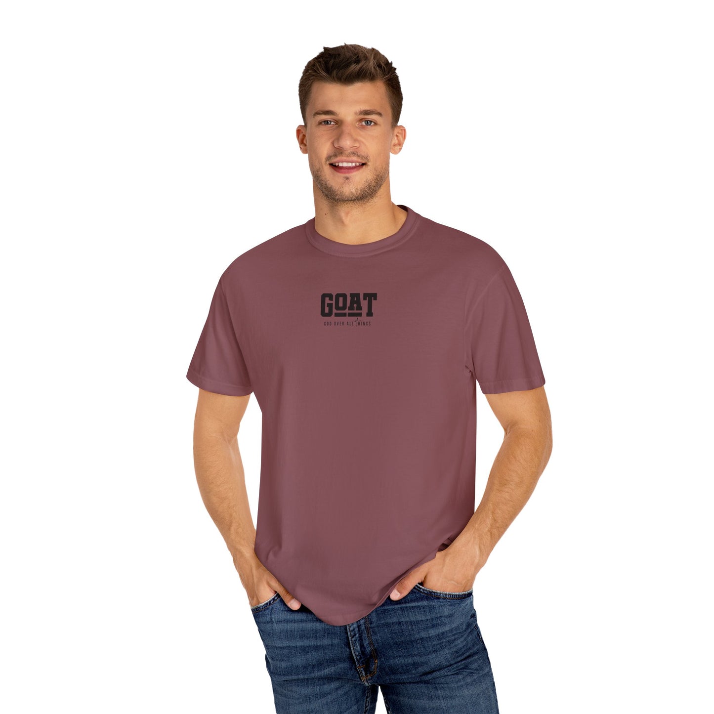 Cool GOAT Unisex T-Shirt, Trendy Garment-Dyed Tee, Casual Streetwear...