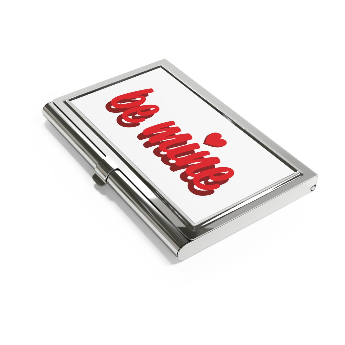 Stylish Business Card Holder - 'Be Mine' Design.