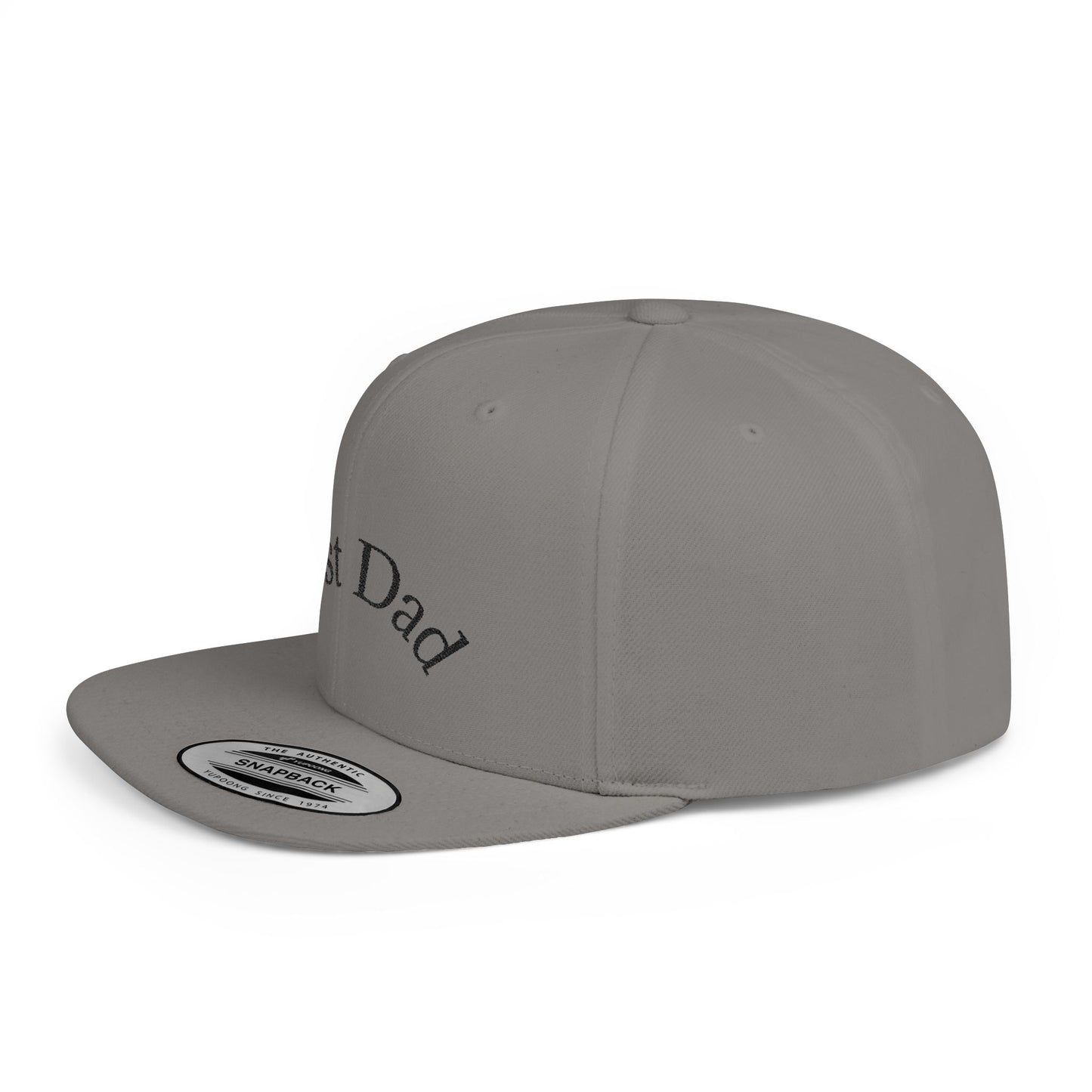 Best Dad Flat Bill Snapback Hat | Father's Day Gift | Dad Cap | Stylish Snapback for Dads | Adjustable Baseball Cap