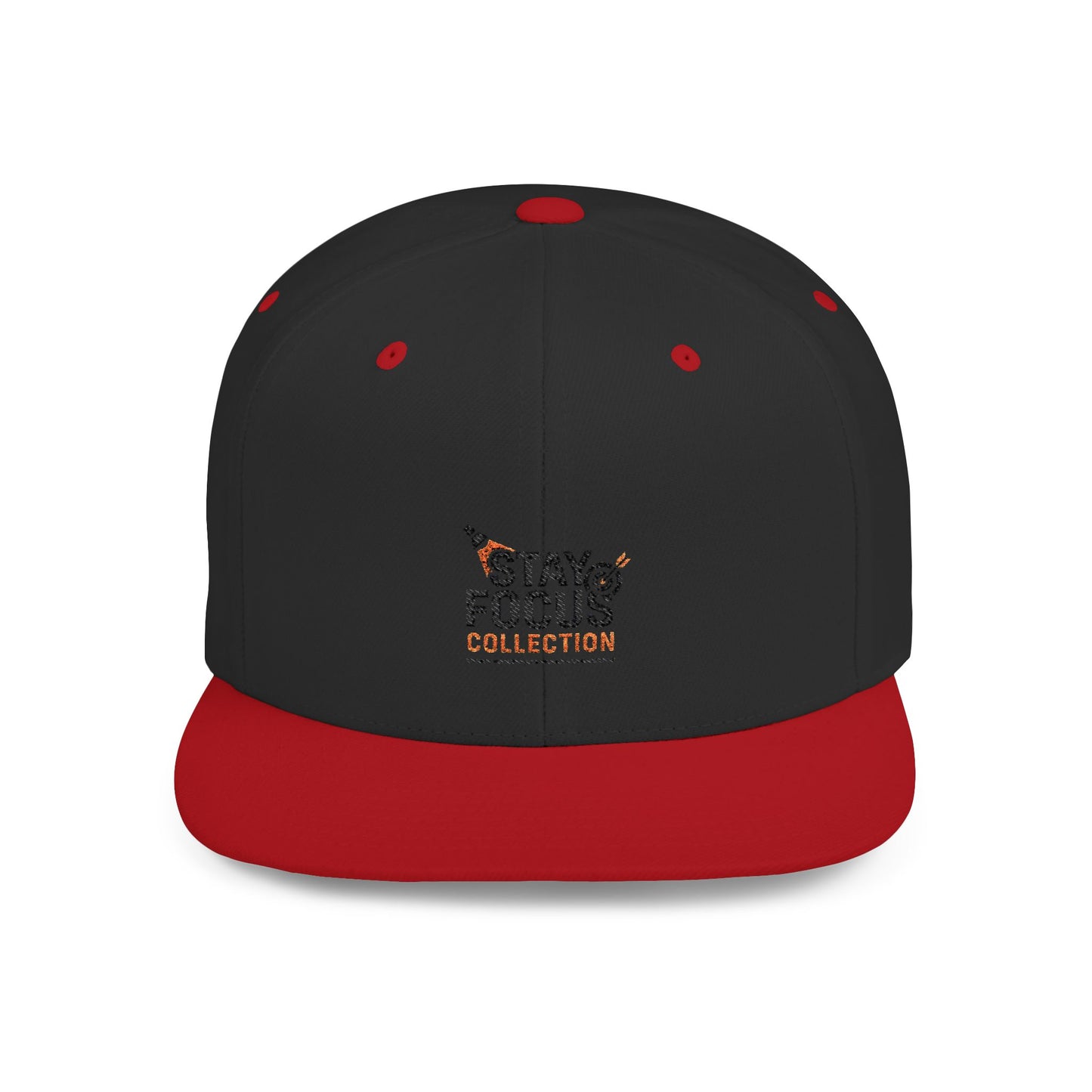 Stay Focus Snapback Hat, Adjustable Flat Bill Cap, Casual Style, Unique Gift for Him/Her, Perfect for Everyday Wear, Sports, Festivals