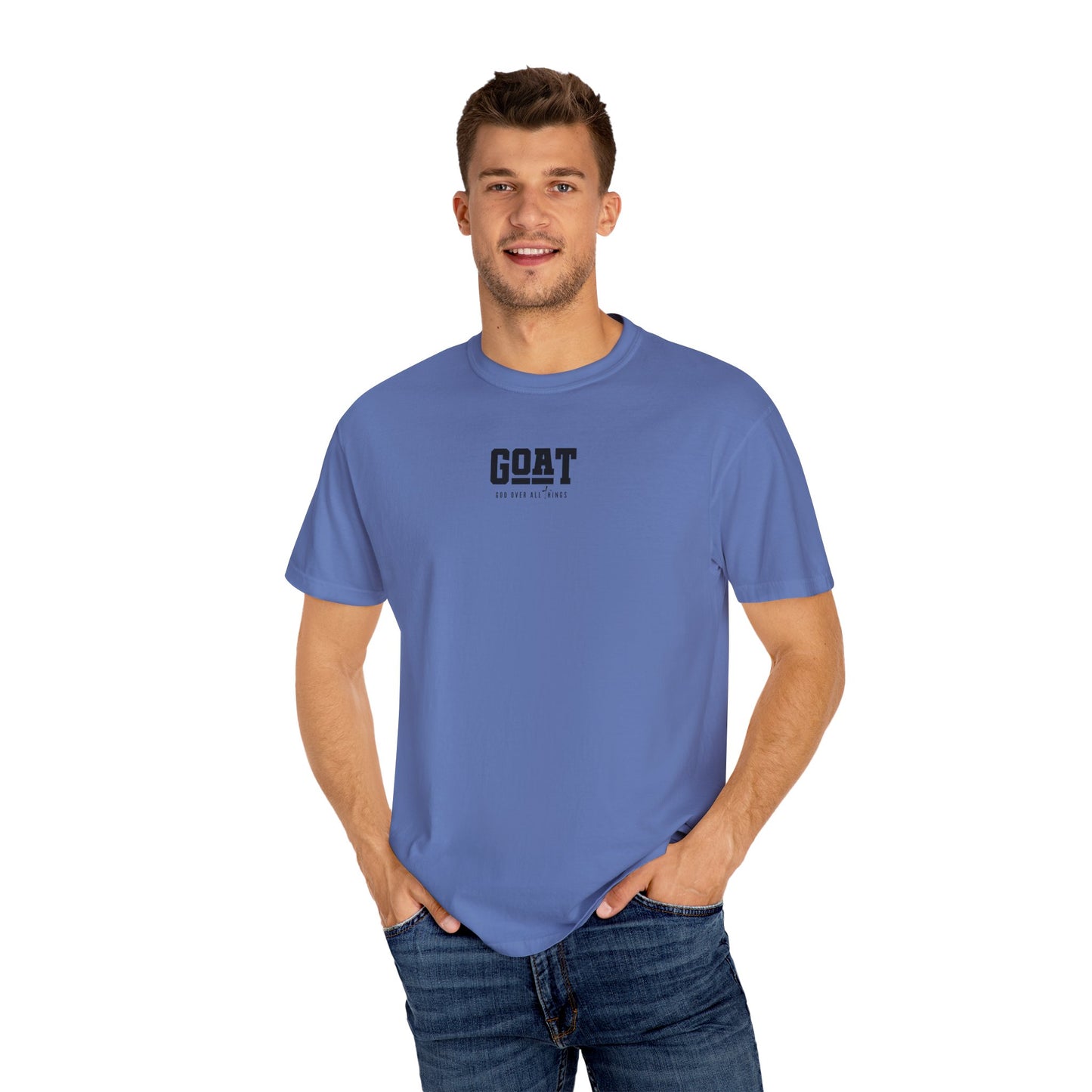 Cool GOAT Unisex T-Shirt, Trendy Garment-Dyed Tee, Casual Streetwear...
