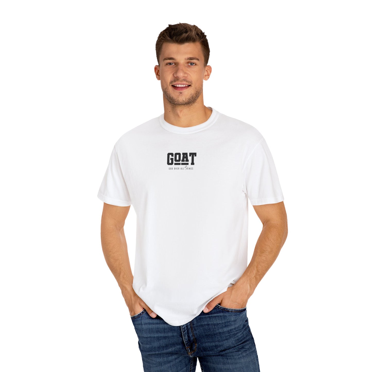 Cool GOAT Unisex T-Shirt, Trendy Garment-Dyed Tee, Casual Streetwear...