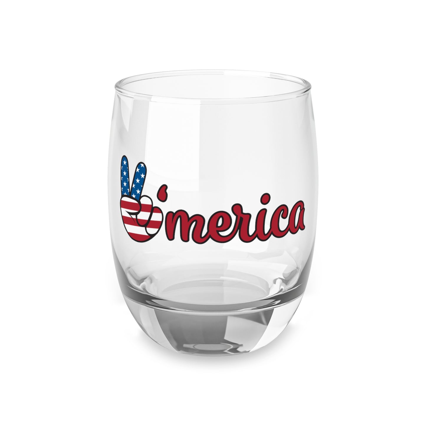 Americana Whiskey Glass, Patriotic Barware, Gift for Dad, Unique Home Decor, Cheers to Freedom