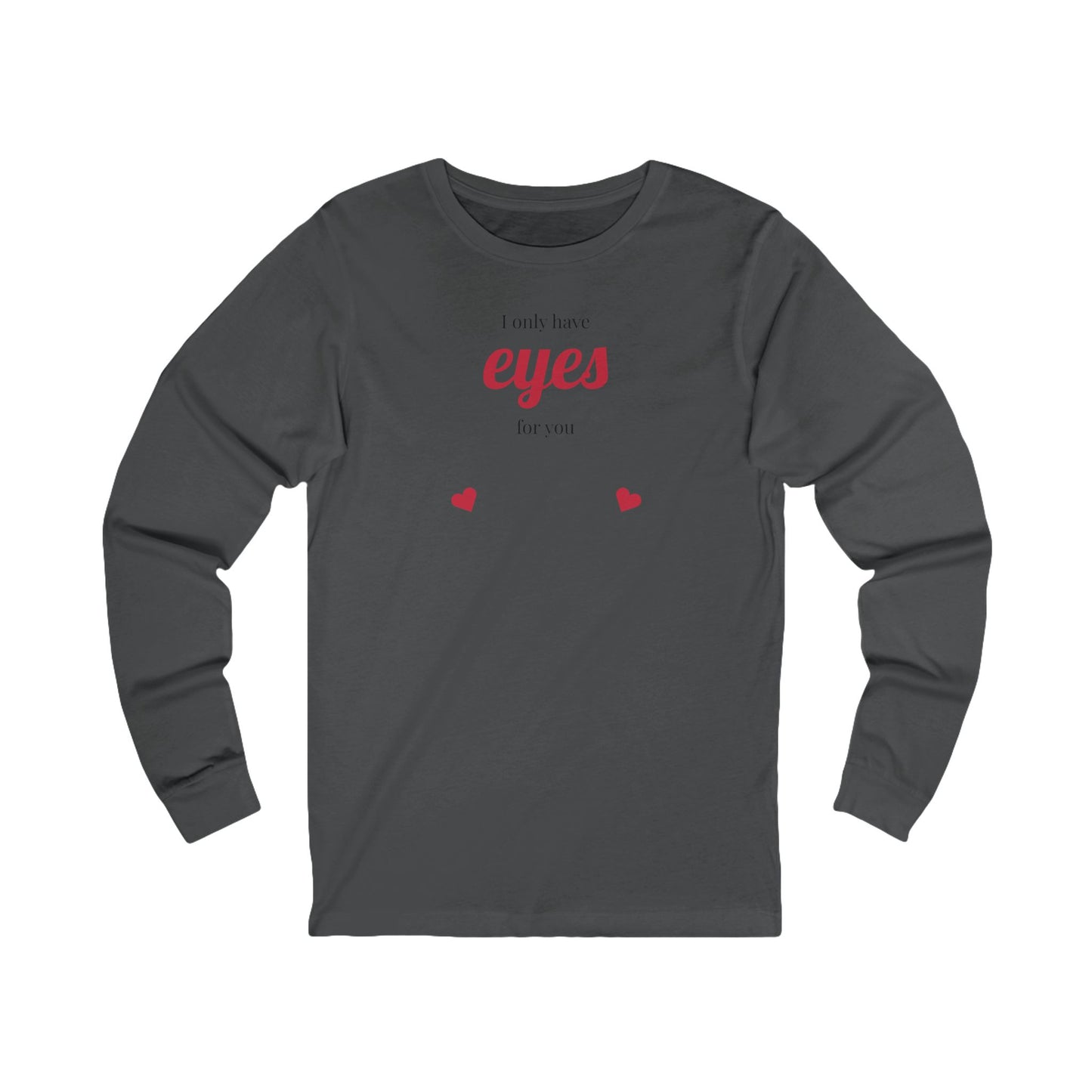 Romantic Long Sleeve Tee, Comfortable Unisex Shirt for Couples.