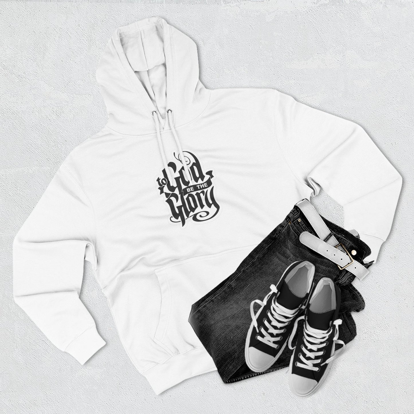 Inspirational Fleece Hoodie: To God Be the Glory, Comfy Sweatshirt, Faith Apparel...