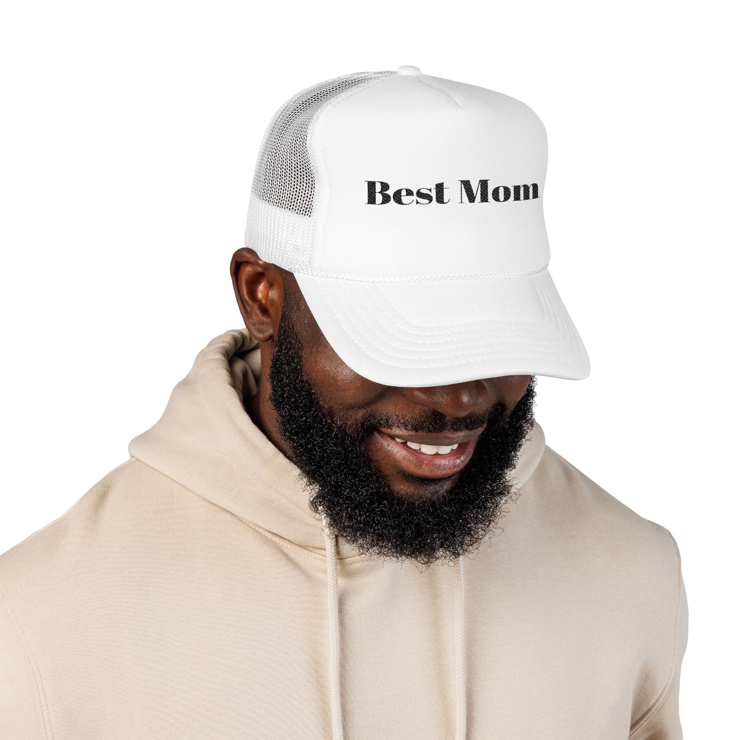 Best Mom Foam Trucker Hat | Embroidered Gift for Mother's Day, Birthday, Casual Wear, Mom's Day Out, Family Gatherings