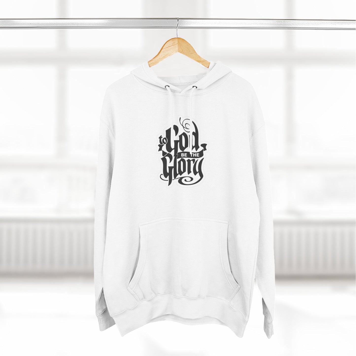 Inspirational Fleece Hoodie: To God Be the Glory, Comfy Sweatshirt, Faith Apparel...