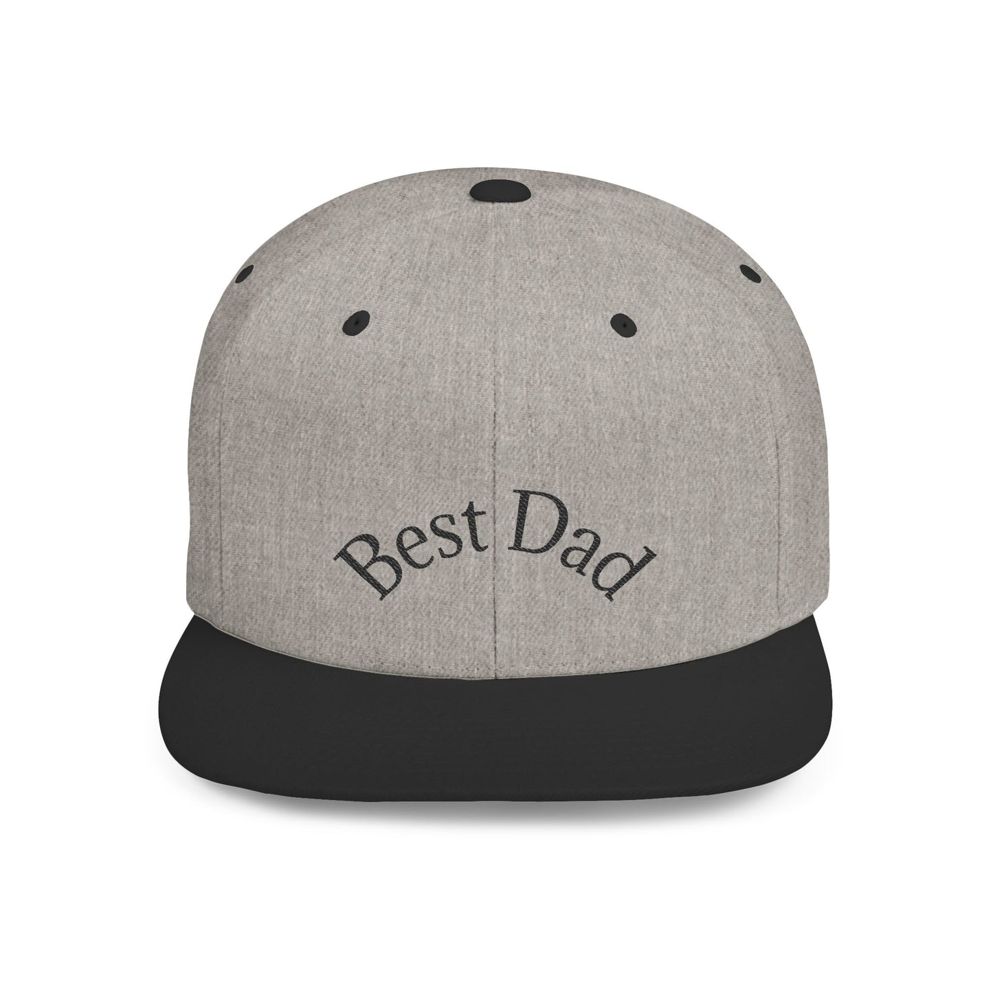 Best Dad Flat Bill Snapback Hat | Father's Day Gift | Dad Cap | Stylish Snapback for Dads | Adjustable Baseball Cap