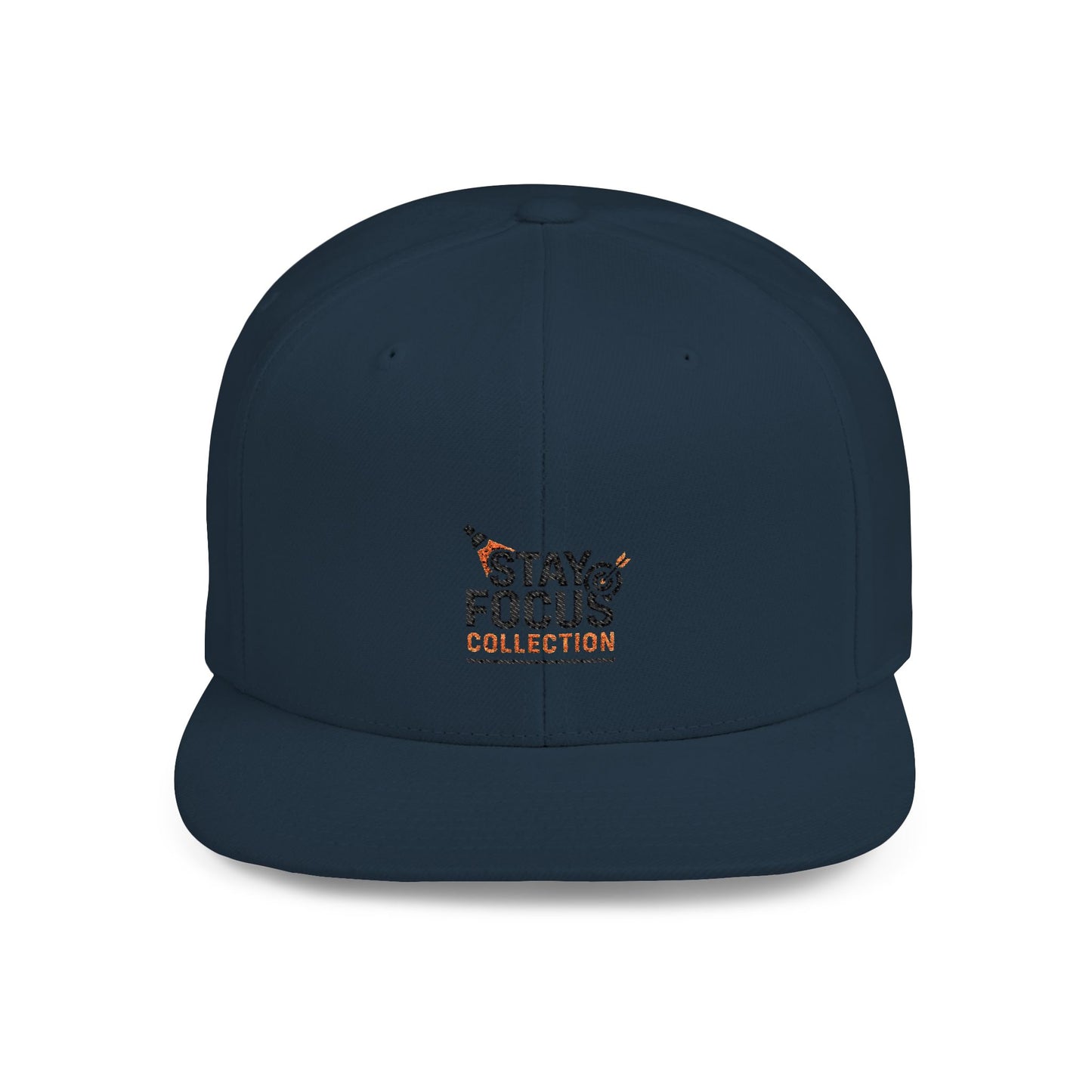 Stay Focus Snapback Hat, Adjustable Flat Bill Cap, Casual Style, Unique Gift for Him/Her, Perfect for Everyday Wear, Sports, Festivals