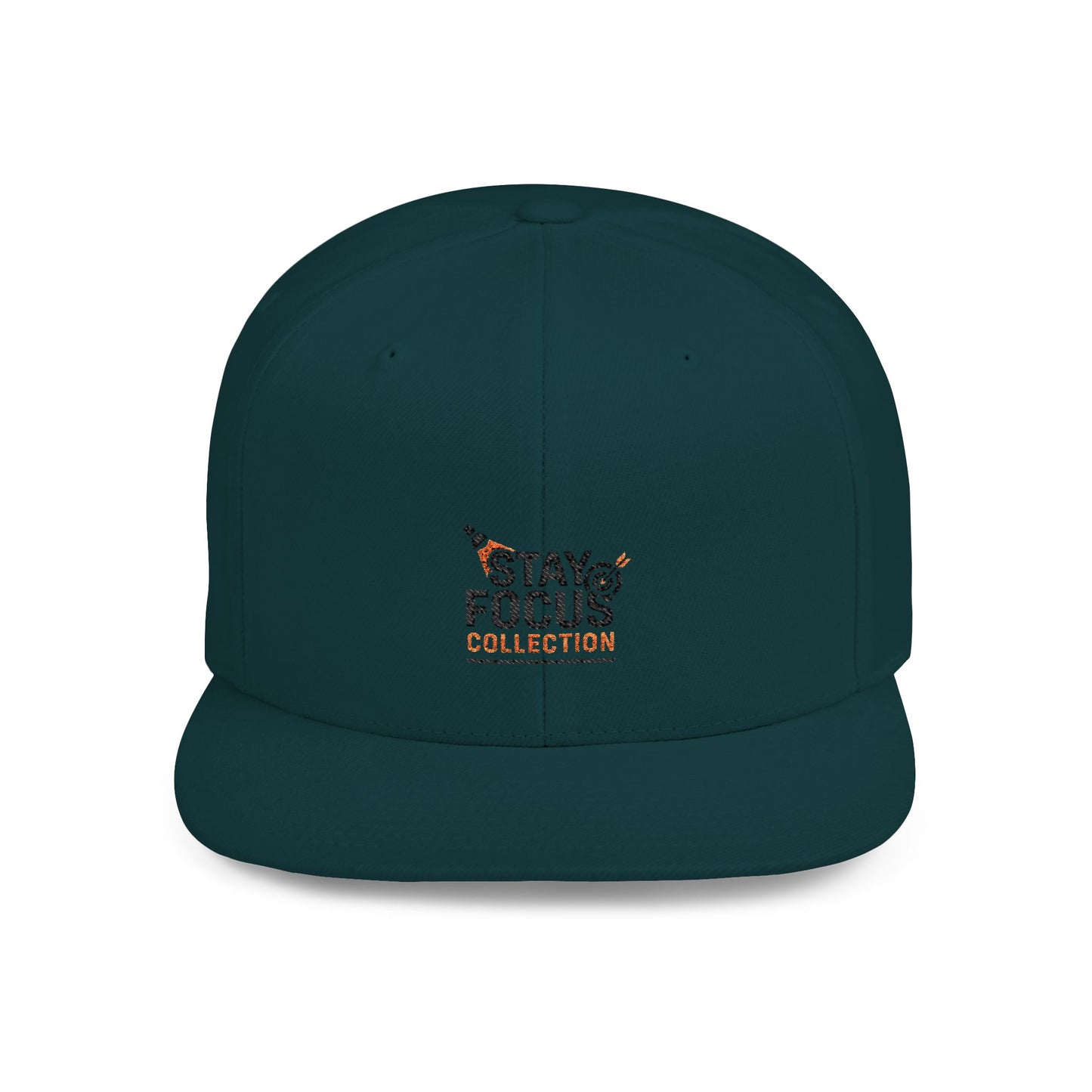 Stay Focus Snapback Hat, Adjustable Flat Bill Cap, Casual Style, Unique Gift for Him/Her, Perfect for Everyday Wear, Sports, Festivals