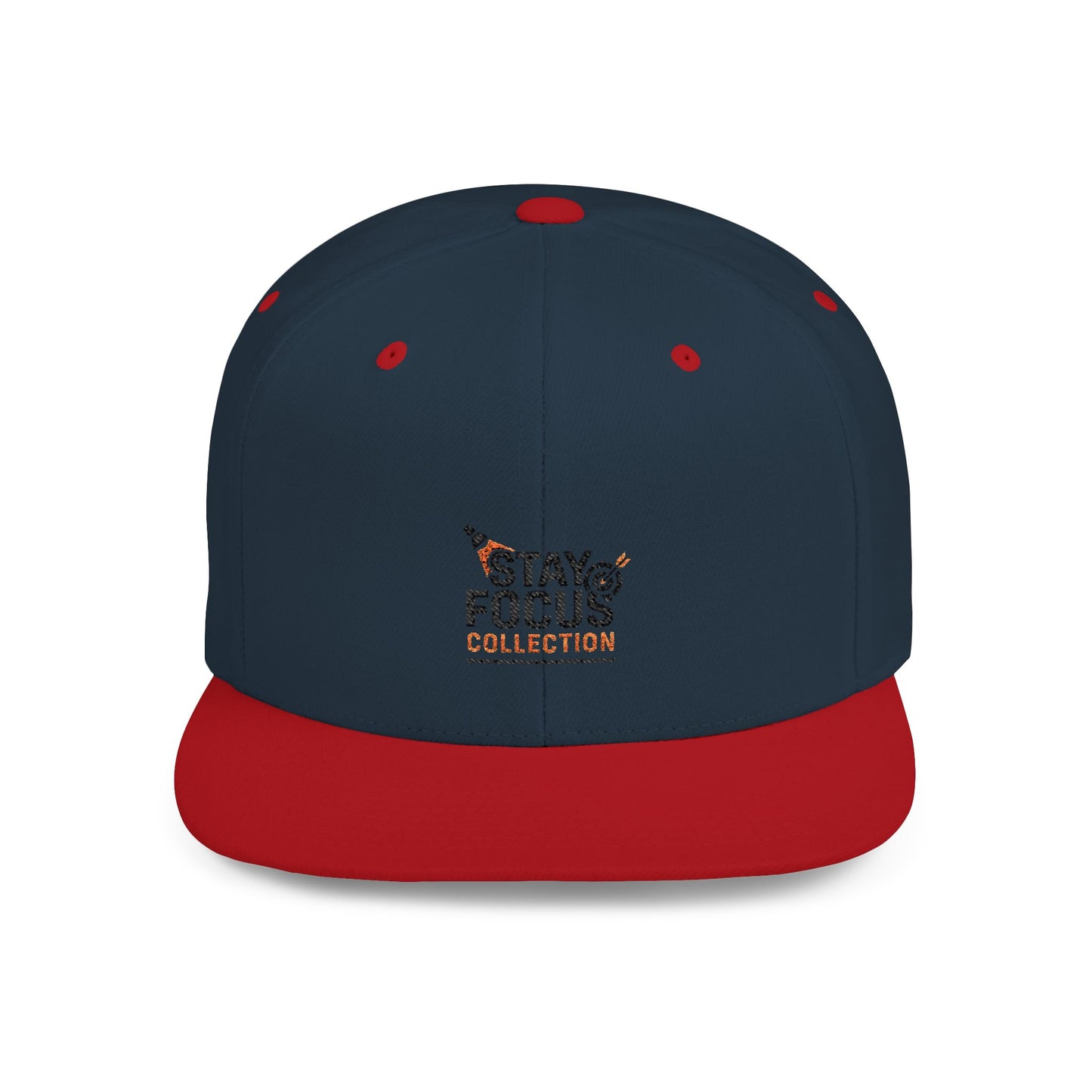 Stay Focus Snapback Hat, Adjustable Flat Bill Cap, Casual Style, Unique Gift for Him/Her, Perfect for Everyday Wear, Sports, Festivals