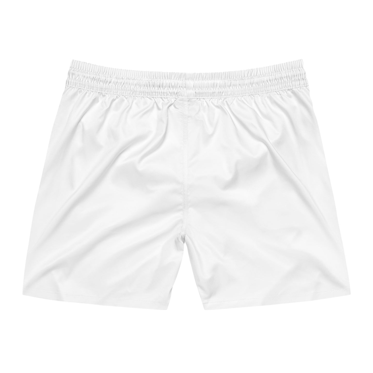 Men's Mid-Length Swim Shorts with Crane Design, Beachwear for Summer, Vacation Essentials, Pool Party.