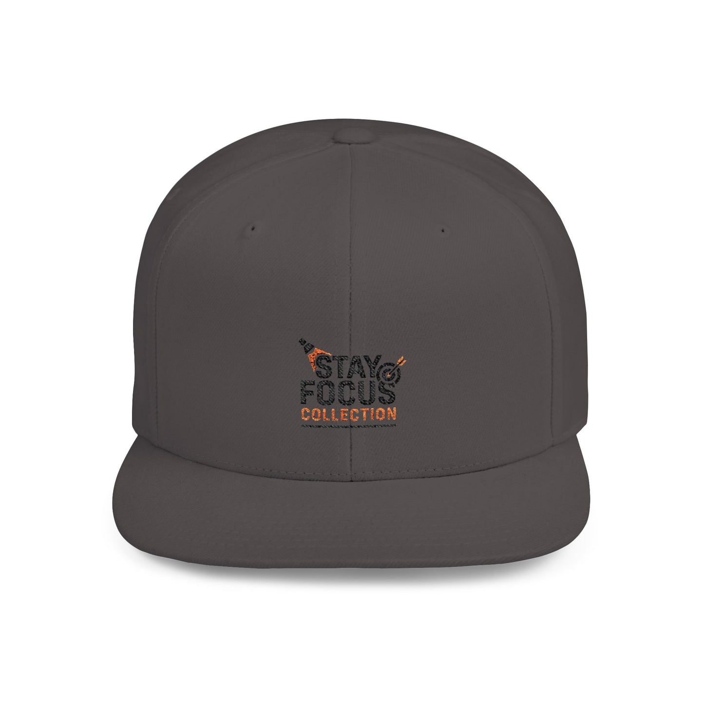 Stay Focus Snapback Hat, Adjustable Flat Bill Cap, Casual Style, Unique Gift for Him/Her, Perfect for Everyday Wear, Sports, Festivals