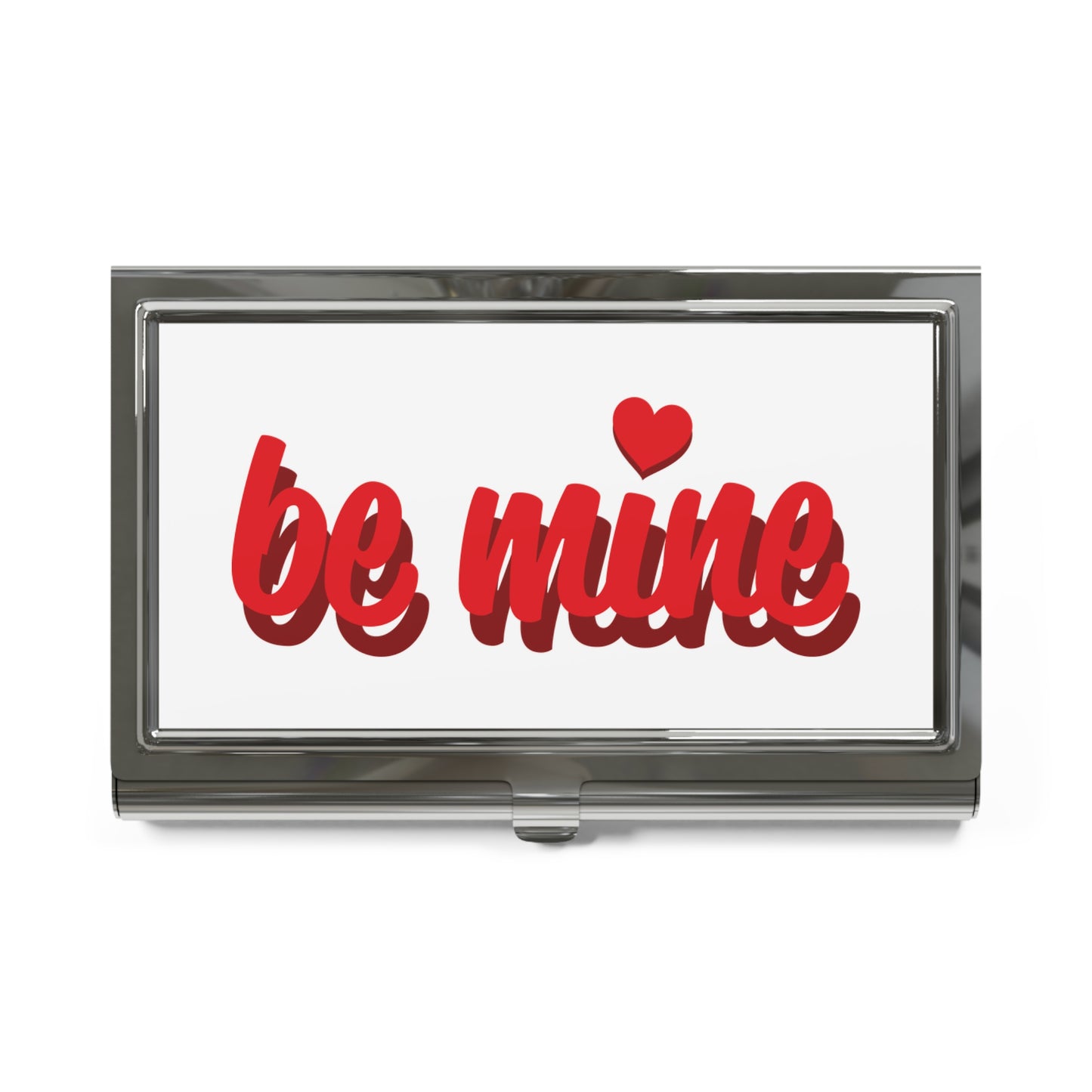 Stylish Business Card Holder - 'Be Mine' Design.