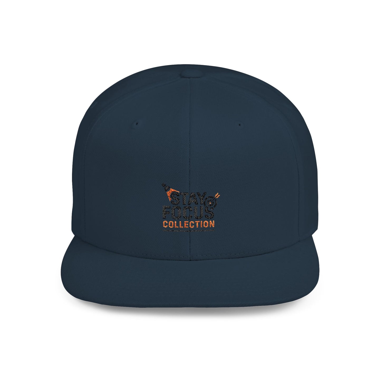 Stay Focus Snapback Hat, Adjustable Flat Bill Cap, Casual Style, Unique Gift for Him/Her, Perfect for Everyday Wear, Sports, Festivals
