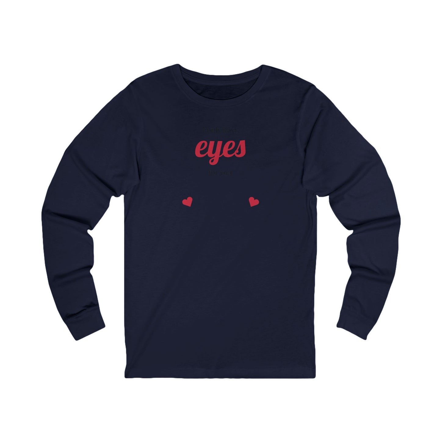 Romantic Long Sleeve Tee, Comfortable Unisex Shirt for Couples.