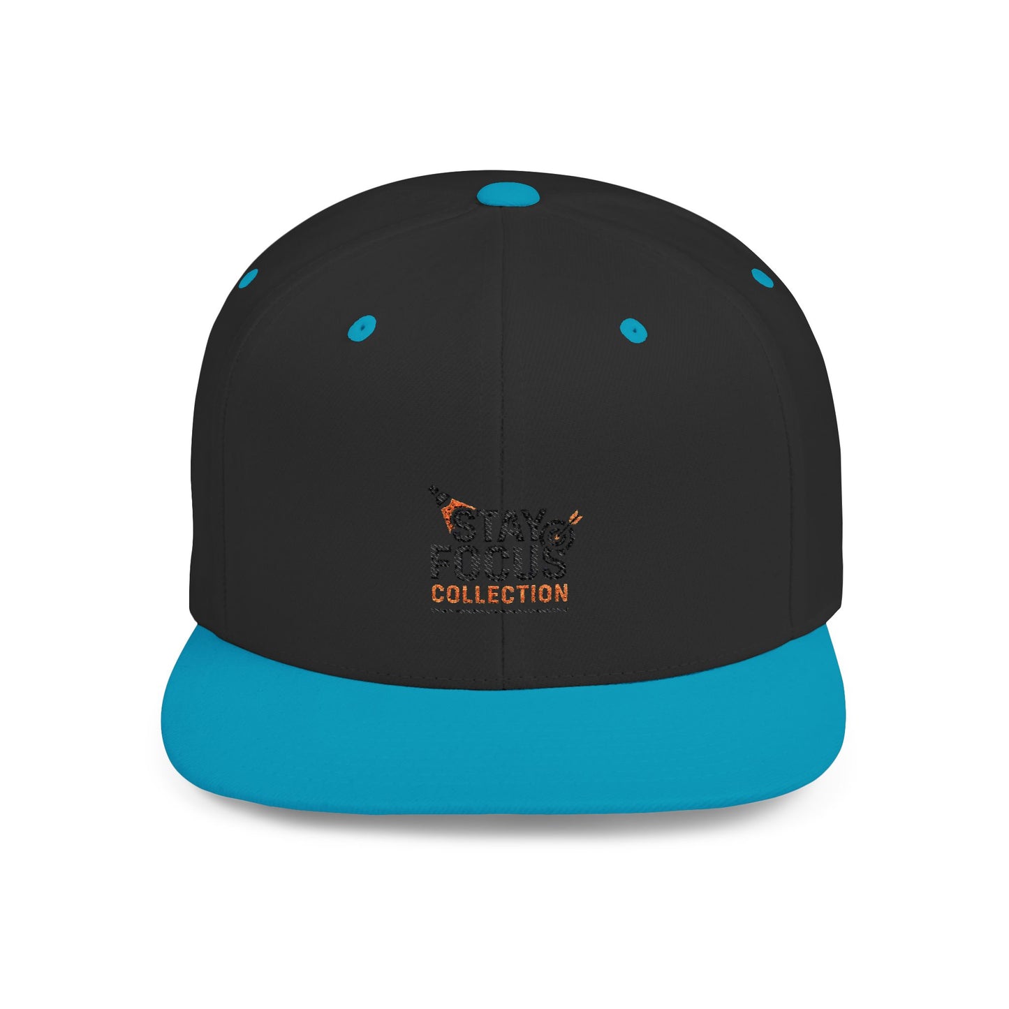Stay Focus Snapback Hat, Adjustable Flat Bill Cap, Casual Style, Unique Gift for Him/Her, Perfect for Everyday Wear, Sports, Festivals