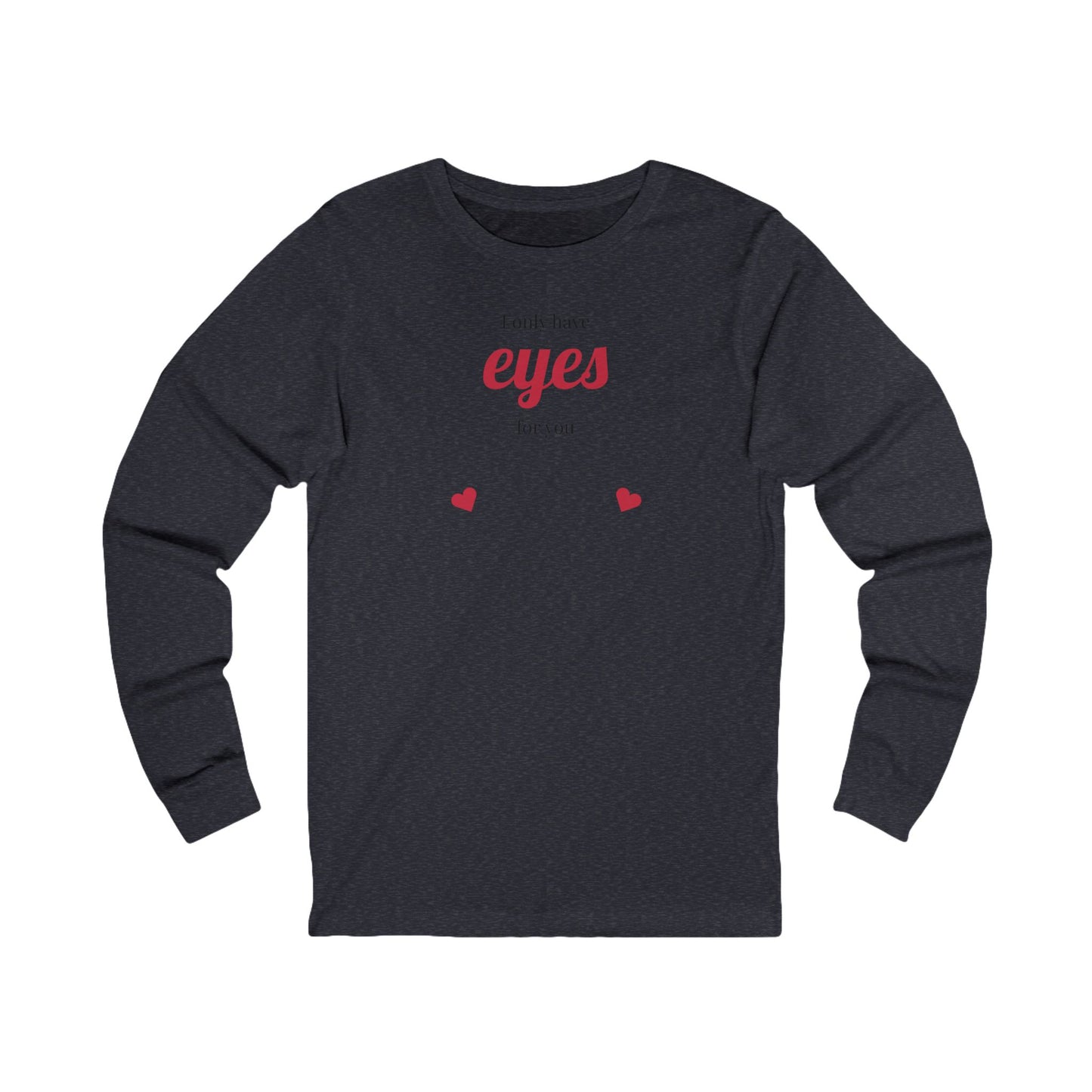 Romantic Long Sleeve Tee, Comfortable Unisex Shirt for Couples.