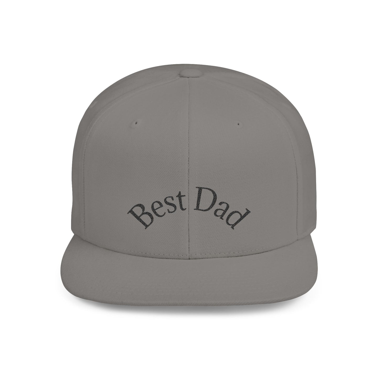 Best Dad Flat Bill Snapback Hat | Father's Day Gift | Dad Cap | Stylish Snapback for Dads | Adjustable Baseball Cap