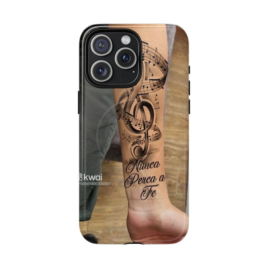 Musical Tattoo Phone Case, Tough Magnetic Phone Case, Musician's Gift...