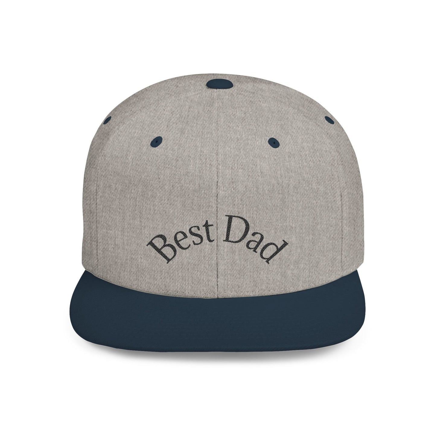 Best Dad Flat Bill Snapback Hat | Father's Day Gift | Dad Cap | Stylish Snapback for Dads | Adjustable Baseball Cap