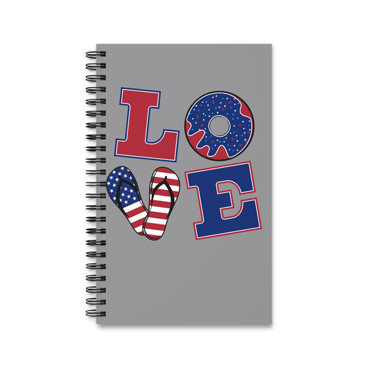Love Spiral Journal - Cute Notebook for Writing, School Supplies, Gift for Students, Creativity, Organization
