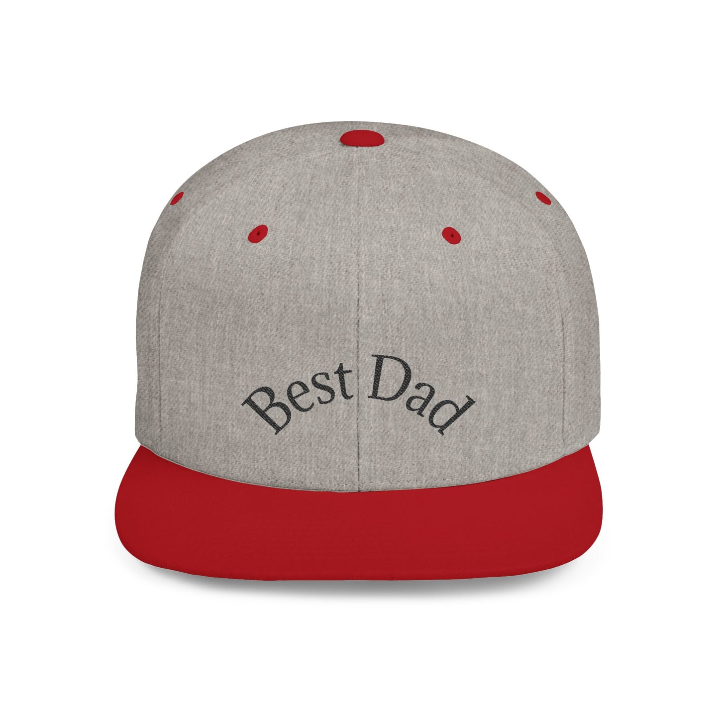 Best Dad Flat Bill Snapback Hat | Father's Day Gift | Dad Cap | Stylish Snapback for Dads | Adjustable Baseball Cap