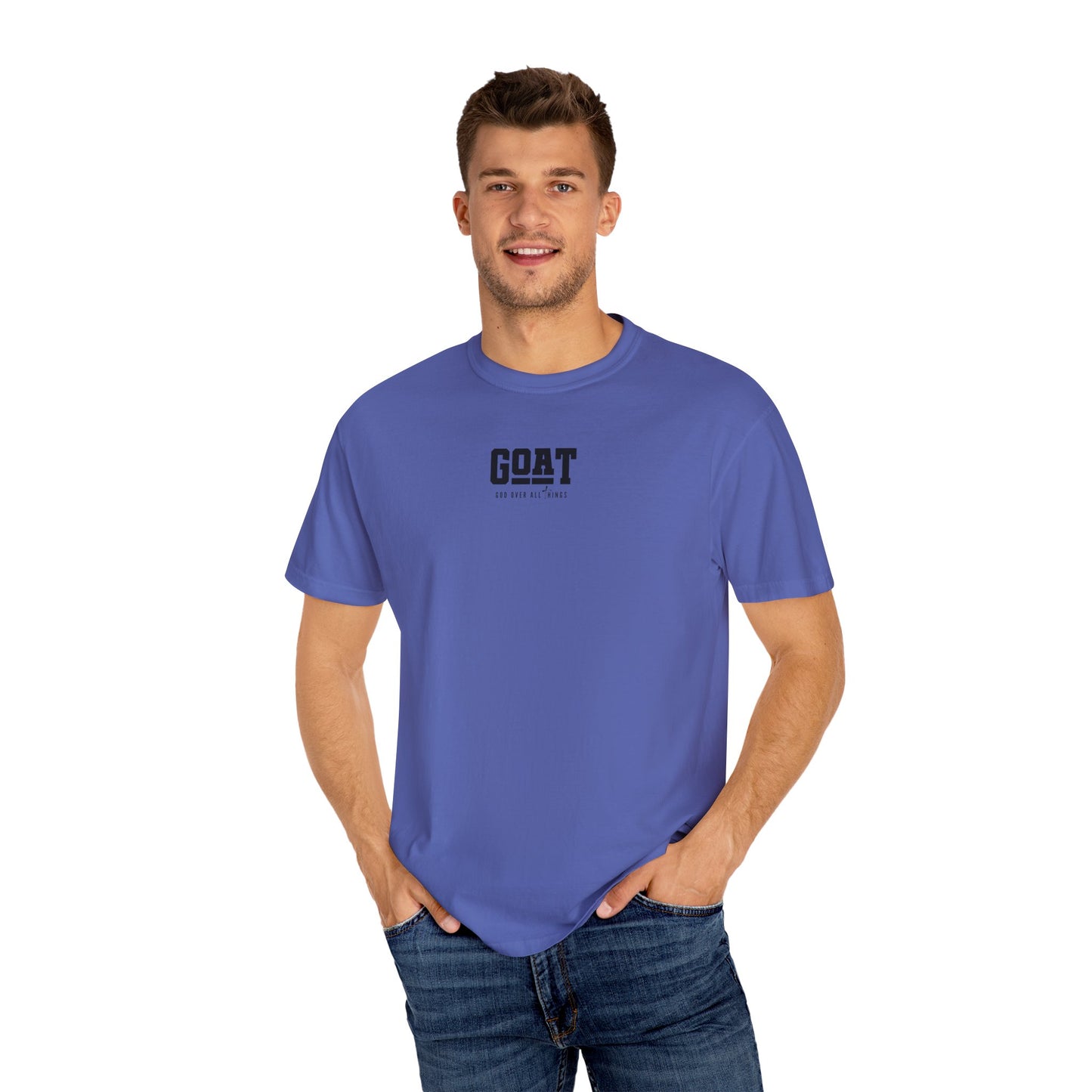 Cool GOAT Unisex T-Shirt, Trendy Garment-Dyed Tee, Casual Streetwear...