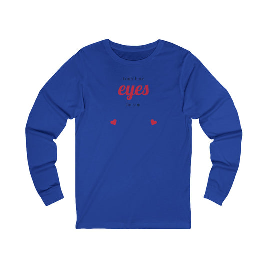 Romantic Long Sleeve Tee, Comfortable Unisex Shirt for Couples.