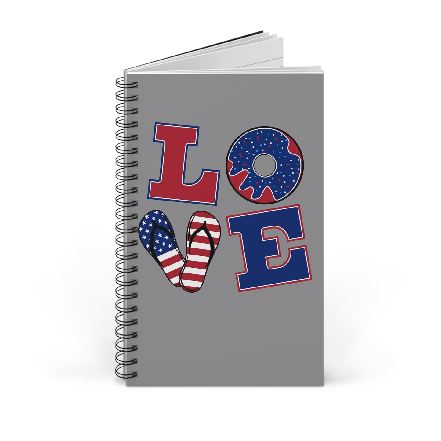 Love Spiral Journal - Cute Notebook for Writing, School Supplies, Gift for Students, Creativity, Organization