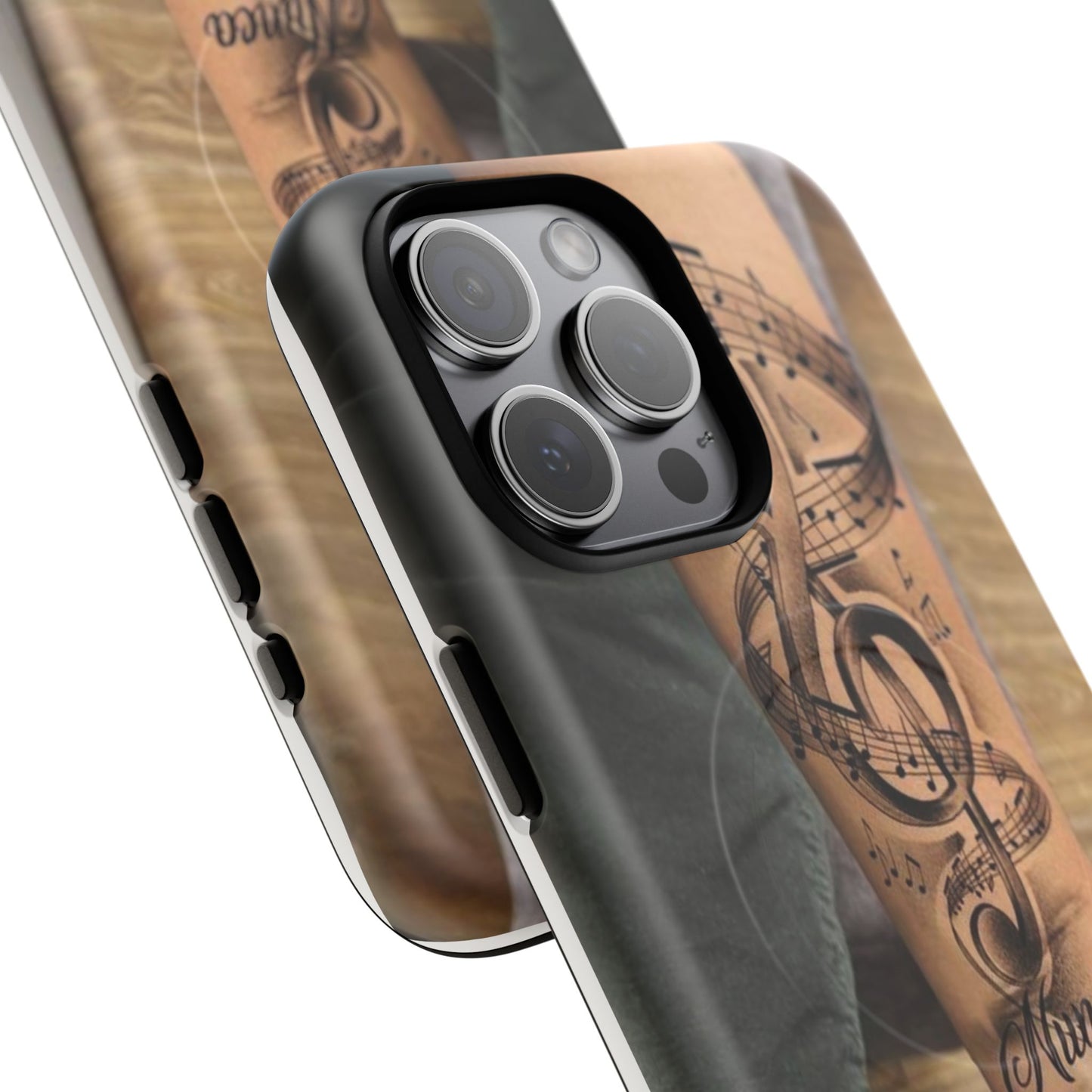 Musical Tattoo Phone Case, Tough Magnetic Phone Case, Musician's Gift...