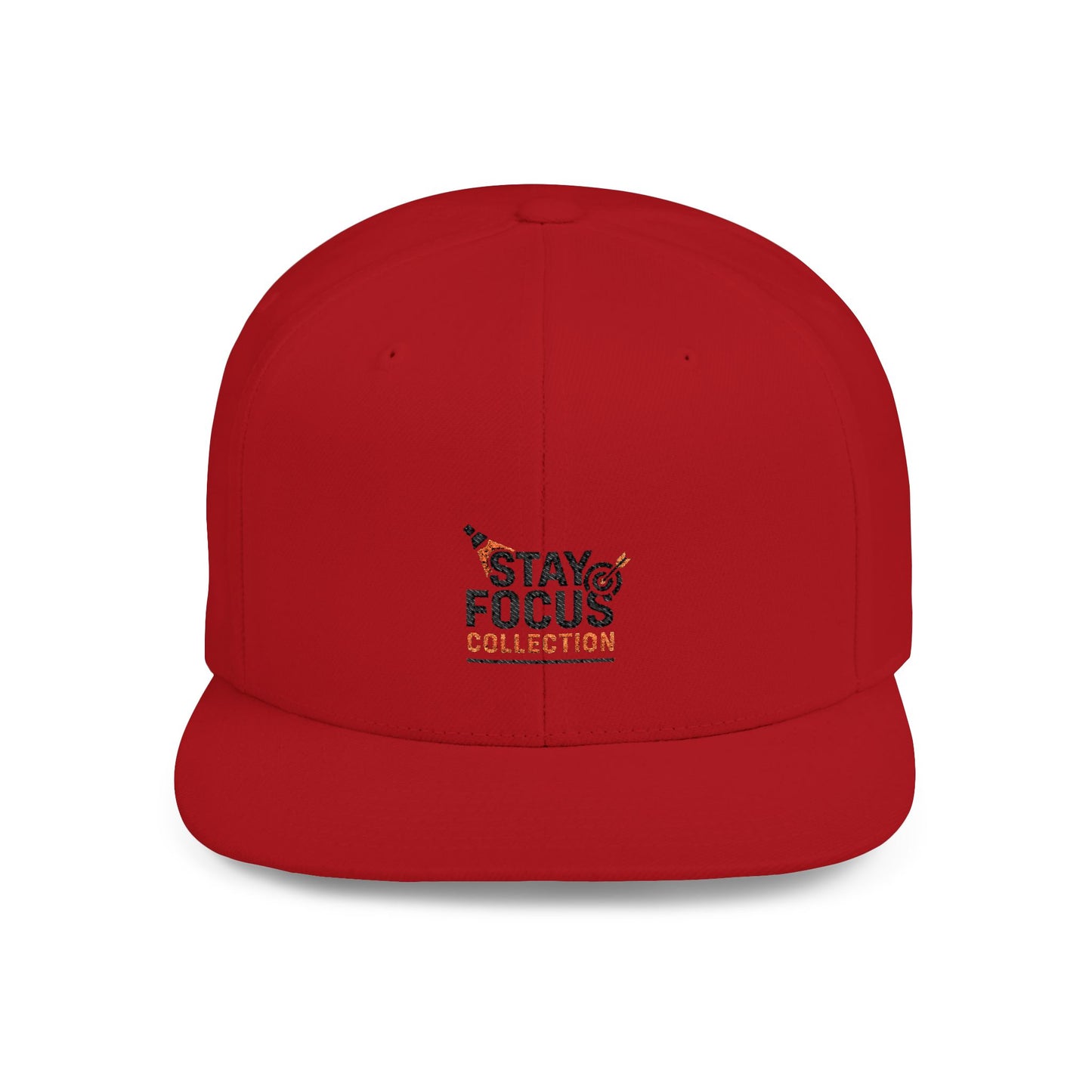Stay Focus Snapback Hat, Adjustable Flat Bill Cap, Casual Style, Unique Gift for Him/Her, Perfect for Everyday Wear, Sports, Festivals