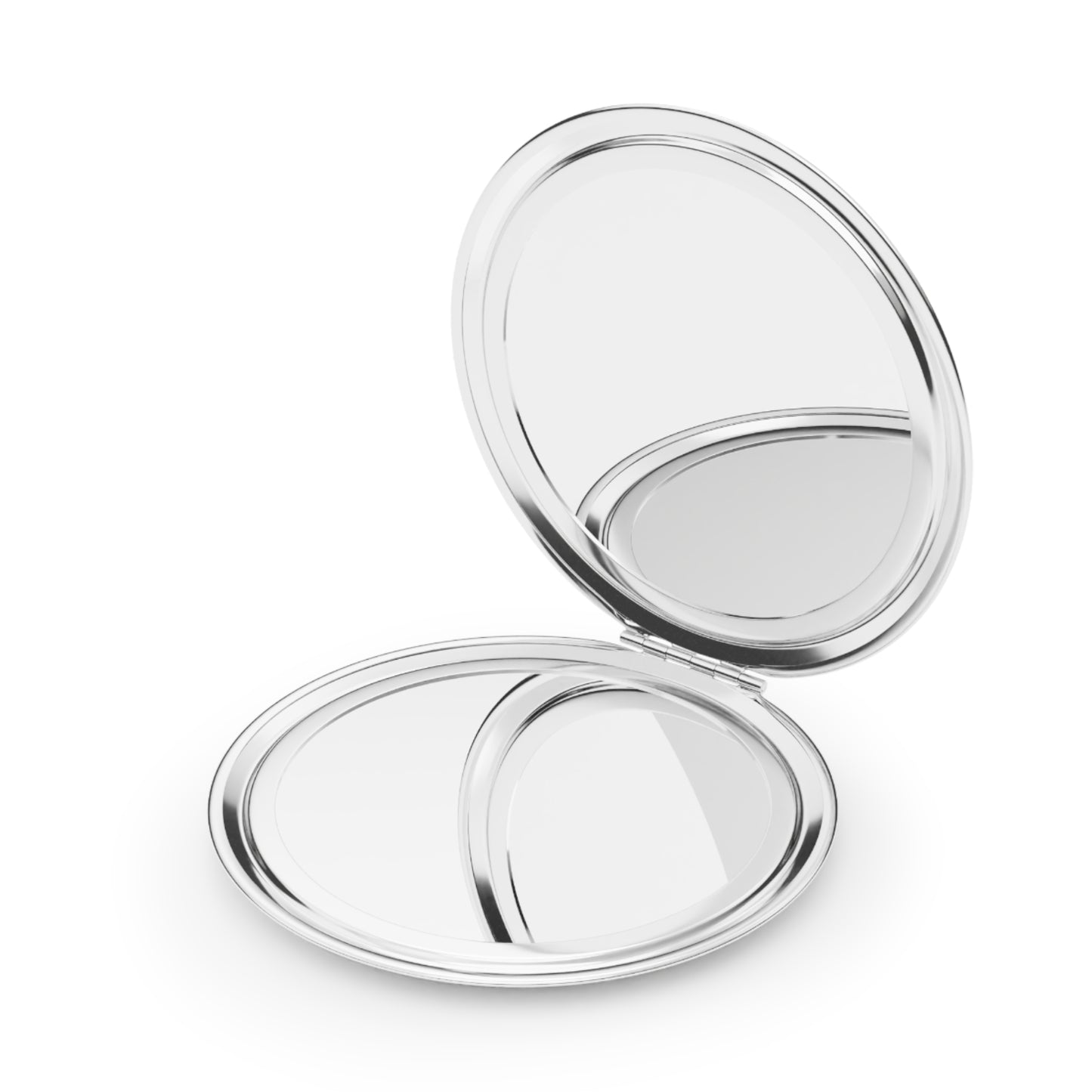 Geometric Compact Travel Mirror | Portable Makeup Accessory, Fashionable Beauty Tool, Elegant Travel Essential