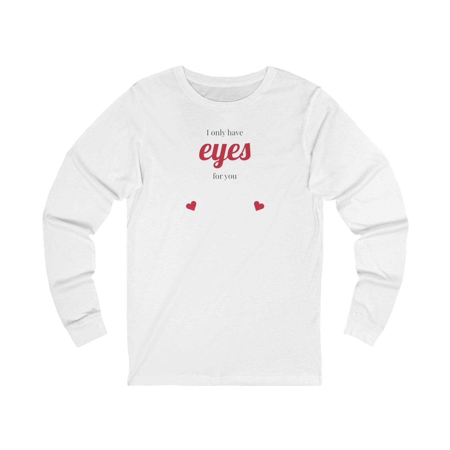Romantic Long Sleeve Tee, Comfortable Unisex Shirt for Couples.