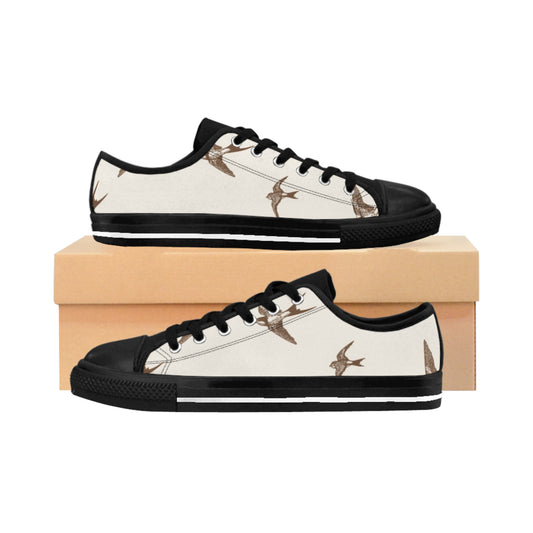 Stylish Men's Sneakers with Bird Design, Casual Footwear, Fashion Sneakers...