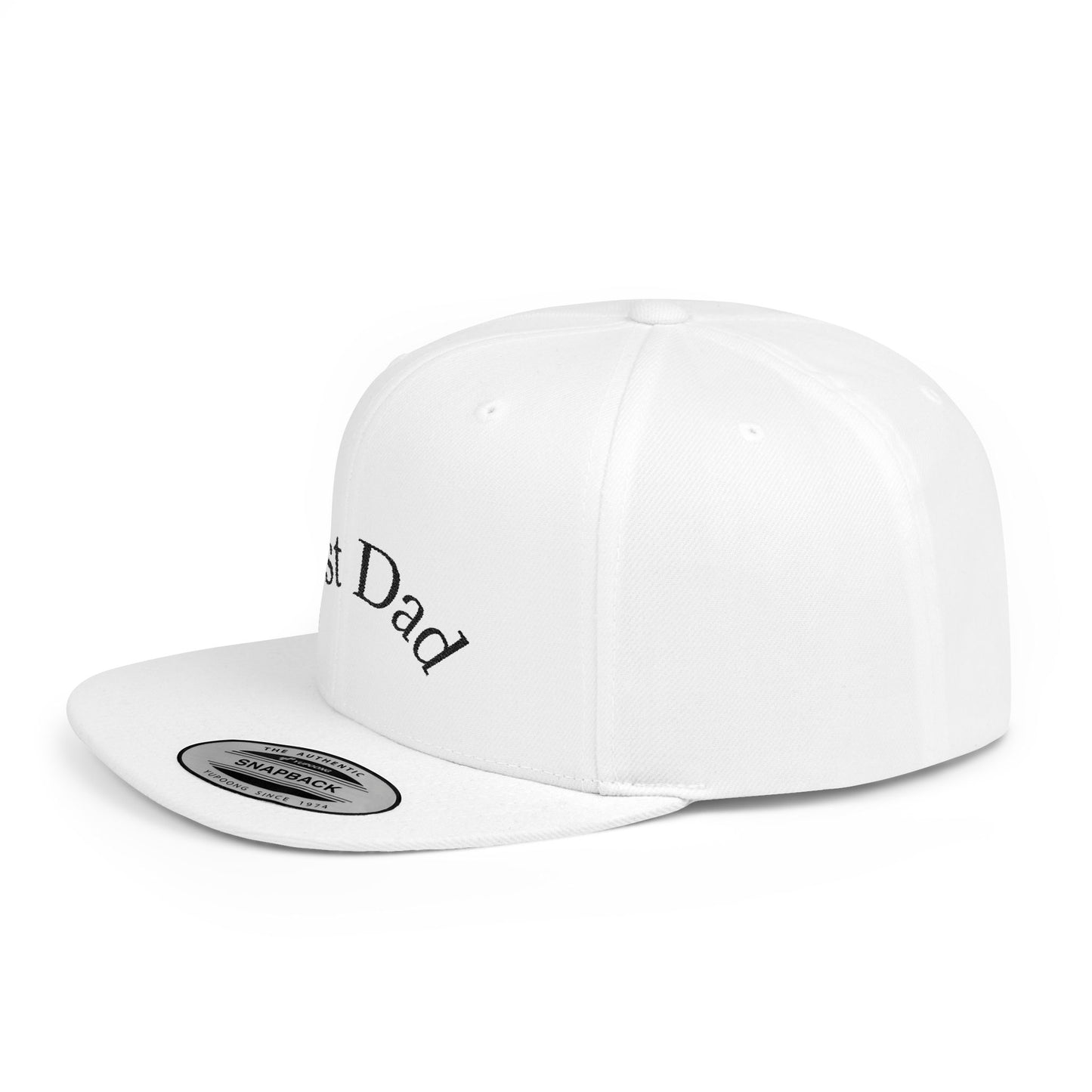Best Dad Flat Bill Snapback Hat | Father's Day Gift | Dad Cap | Stylish Snapback for Dads | Adjustable Baseball Cap