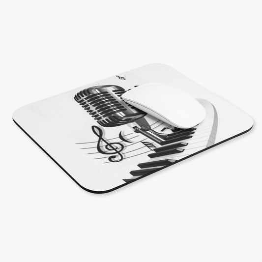 Vintage Music Microphone Mouse Pad, Music Lover Gift, Creative Office Decor...