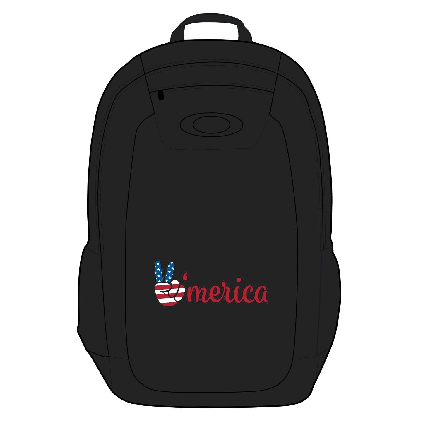 Patriotic Enduro Backpack for Adventurers, Travel, School, Outdoor Activities, Gift for Veterans, Memorial Day, Fourth of July