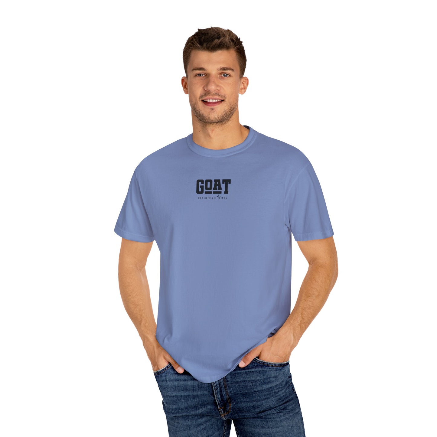 Cool GOAT Unisex T-Shirt, Trendy Garment-Dyed Tee, Casual Streetwear...