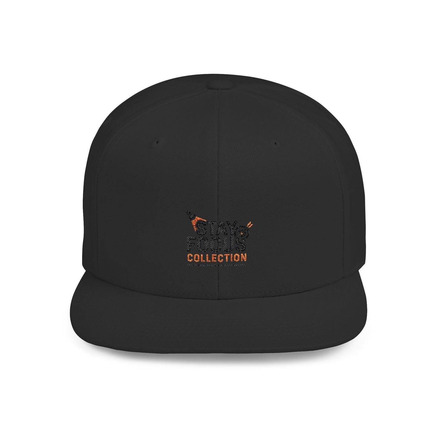Stay Focus Snapback Hat, Adjustable Flat Bill Cap, Casual Style, Unique Gift for Him/Her, Perfect for Everyday Wear, Sports, Festivals