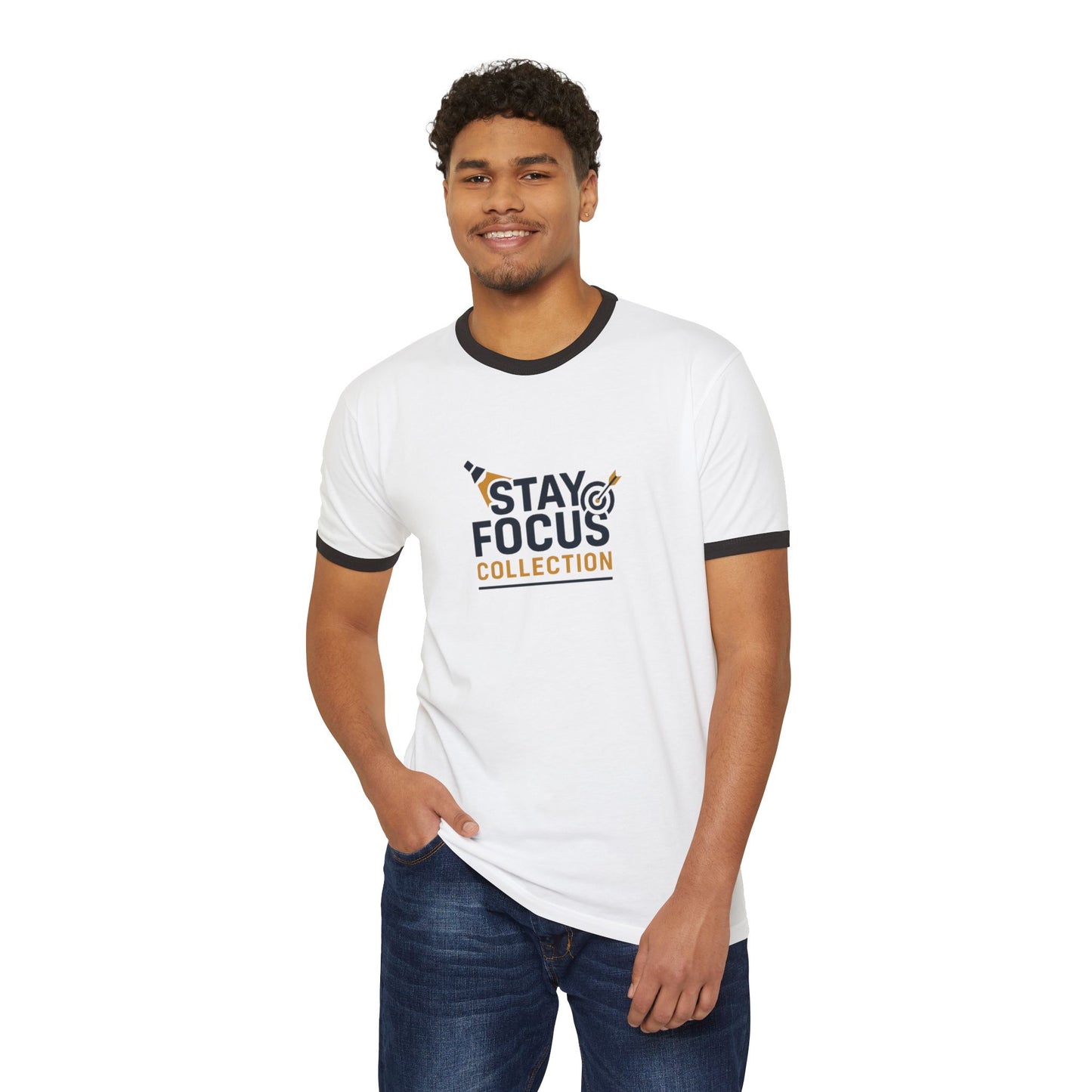 Unisex Cotton Ringer T-Shirt with Stay Focus Collection Design | Casual Wear, Gift for Students, Motivational Tee, Stay Focused Shirt, [...]