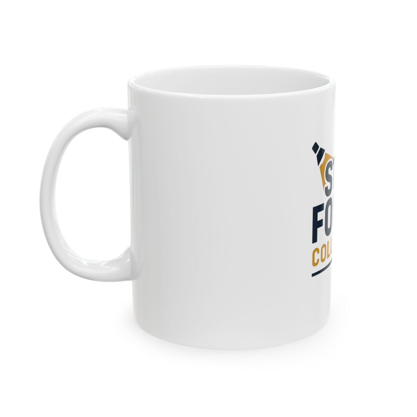 Stay Focus Ceramic Mug - Motivational Coffee Cup for Home Office, Gift for Students, Target Planner, Study Decor, 11oz & 15oz