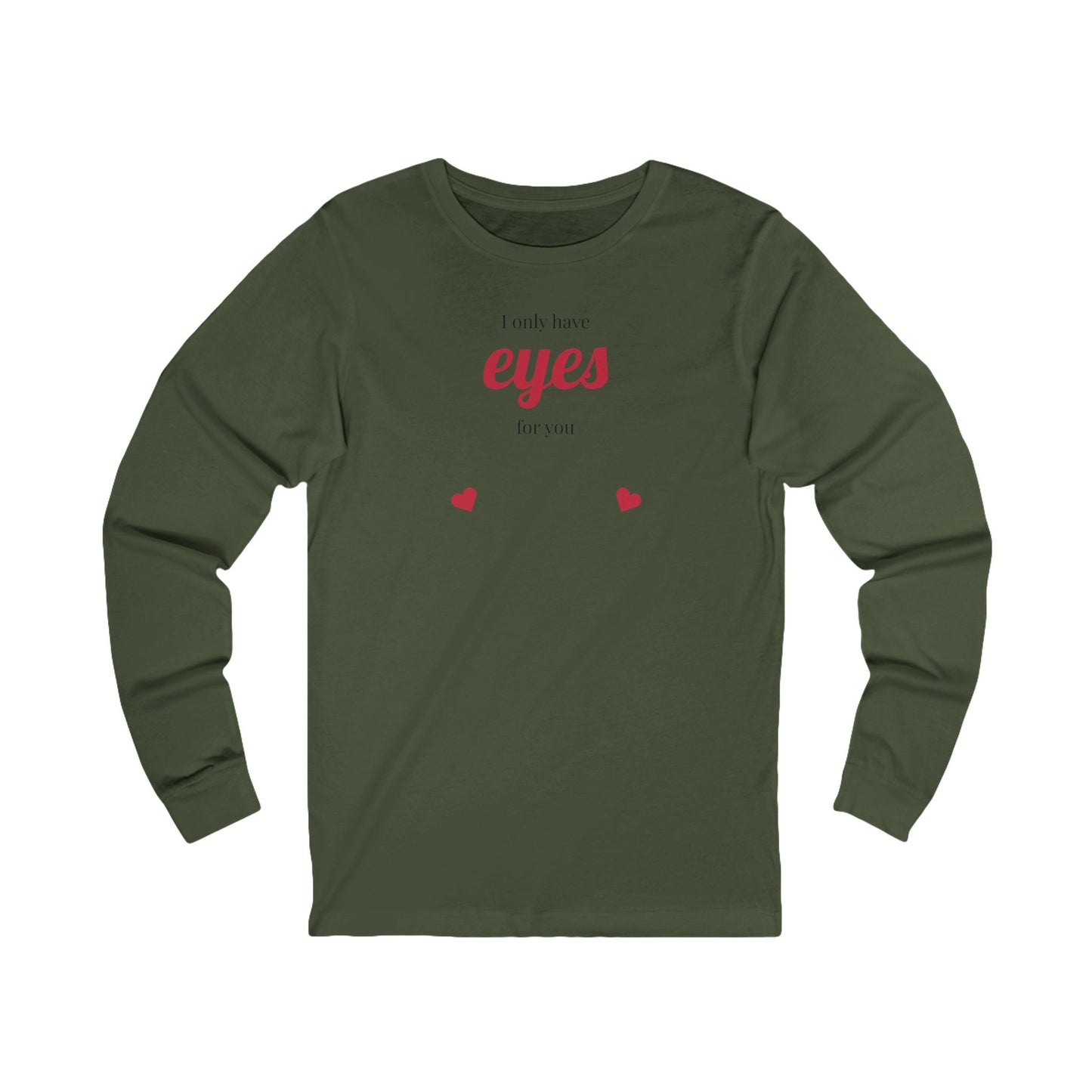 Romantic Long Sleeve Tee, Comfortable Unisex Shirt for Couples.
