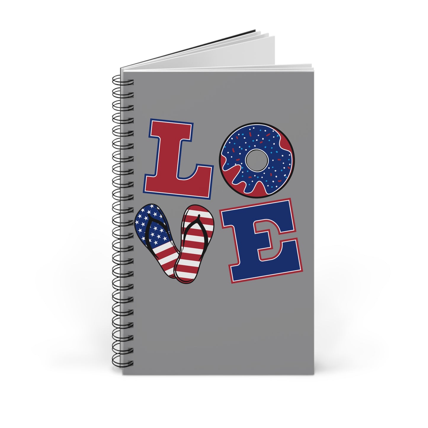 Love Spiral Journal - Cute Notebook for Writing, School Supplies, Gift for Students, Creativity, Organization